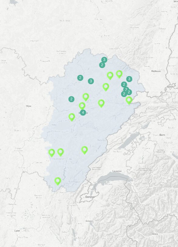 Carte académique des concerts chorales et projets musicaux